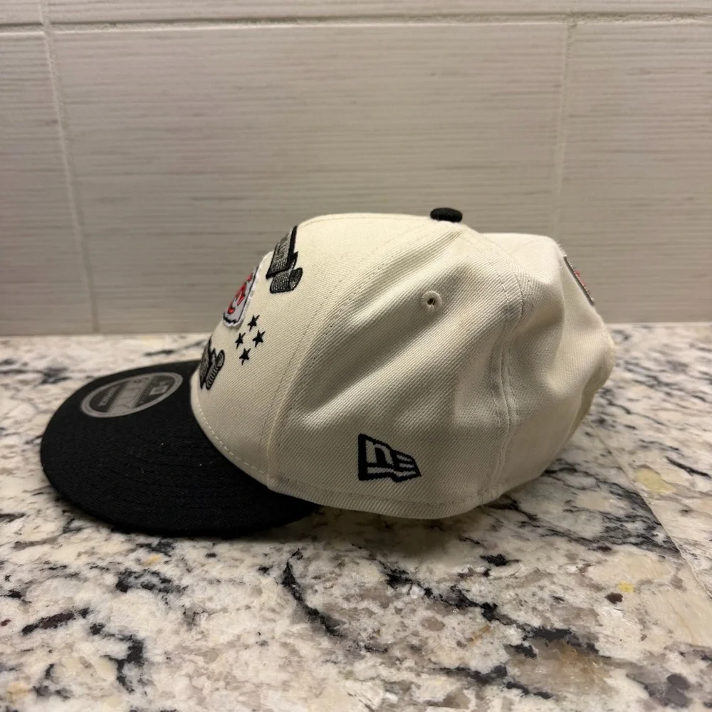 New Era Kansas City Chiefs Cream & Black Super Bowl Champions Snapback - Picture 2 of 5